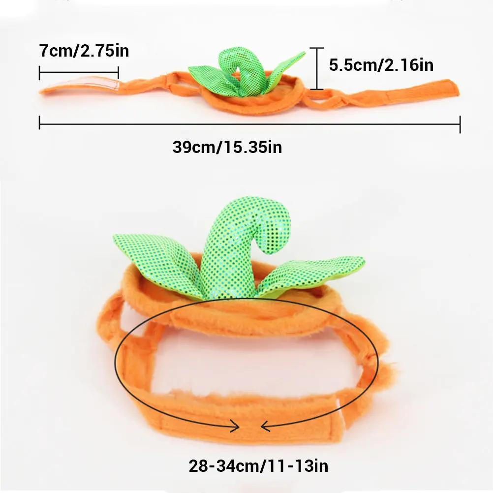 Halloween Pet Cats Costume Props Creative Pumpkin Maroon Asteria