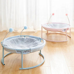 Cat Bed House Pet Kitten Hammock Mattress Maroon Asteria