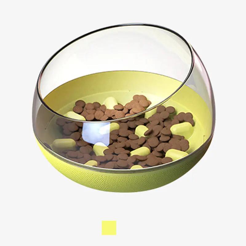 Space Capsule Dog Bowl Slow Food Bowl Tumbler Cat Bowl Maroon Asteria