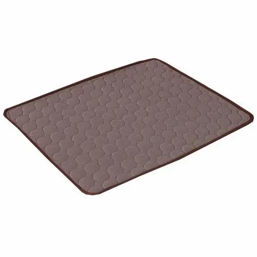 Pet Summer Portable Ice Silk Cooling Pad Maroon Asteria