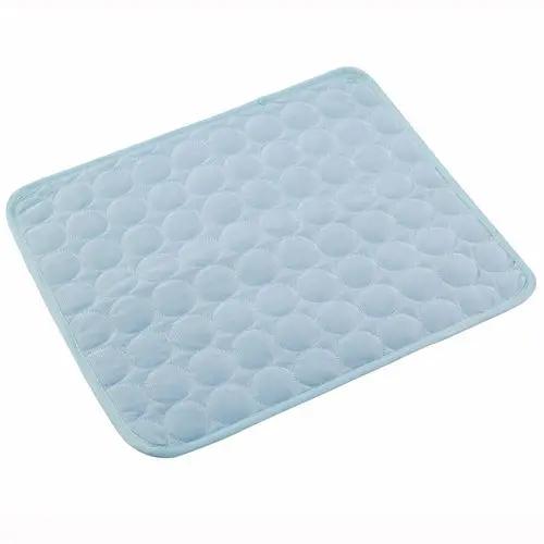 Pet Summer Portable Ice Silk Cooling Pad Maroon Asteria