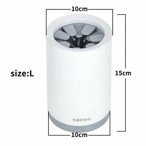 Portable Pet Paw Cleaner Cup Soft Silicone Comb Maroon Asteria