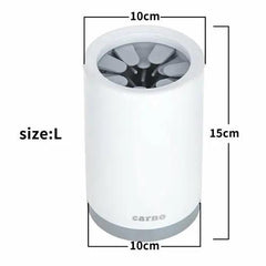 Portable Pet Paw Cleaner Cup Soft Silicone Comb Maroon Asteria