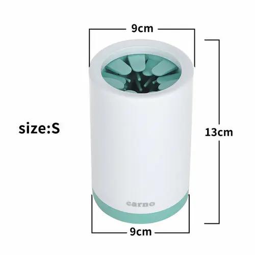 Portable Pet Paw Cleaner Cup Soft Silicone Comb Maroon Asteria