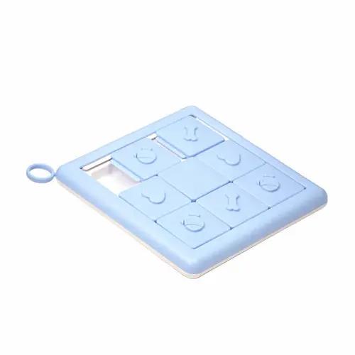 Pet Slow Food Bowl Treasure Hunt Training Toys Maroon Asteria