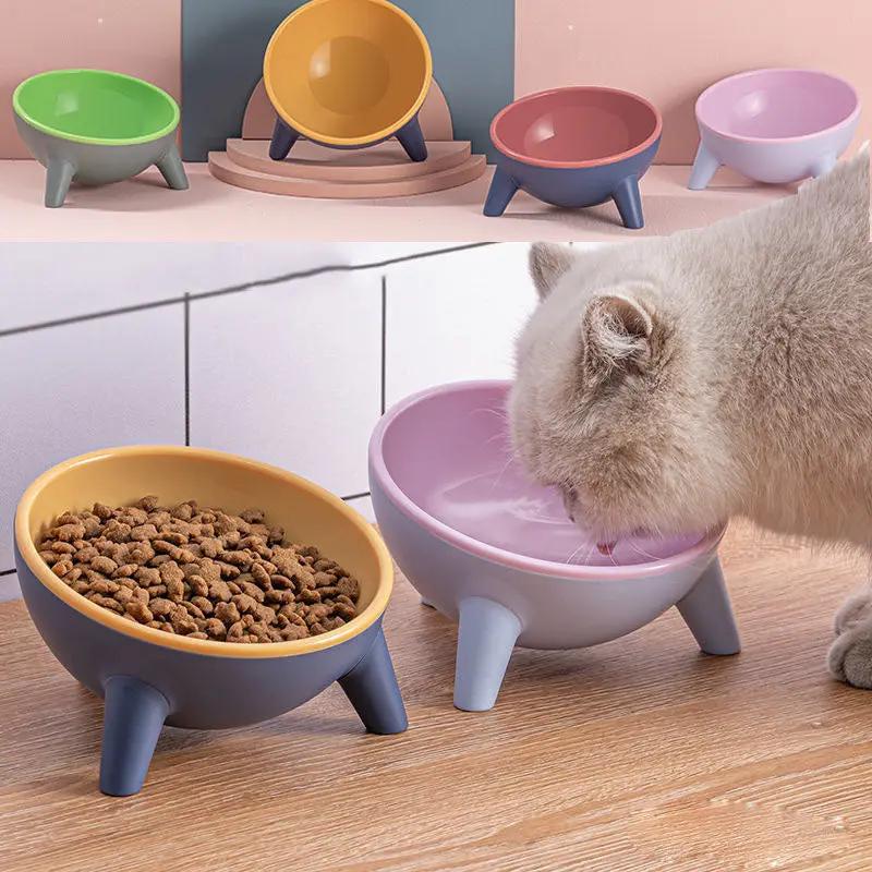 Cat Dog Bowl With Stand Pet Feeding Food Bowls Maroon Asteria