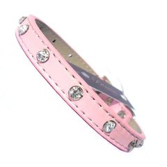 Baby Diamante Collar - Pink Salmon Oscar