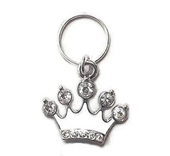 White Crown Small Pet Collar Charm Salmon Oscar