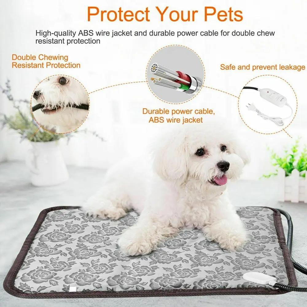 Thermal Heating Waterproof Bed Pad for Pets with Adjustable Yellow Pandora