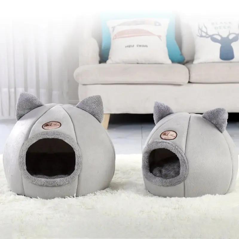 Cozy 2-In-1 Pet House Bed Yellow Pandora