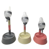Automatic Pet Water Dispenser Stand Feeder Bowl Adjusting Height Maroon Asteria
