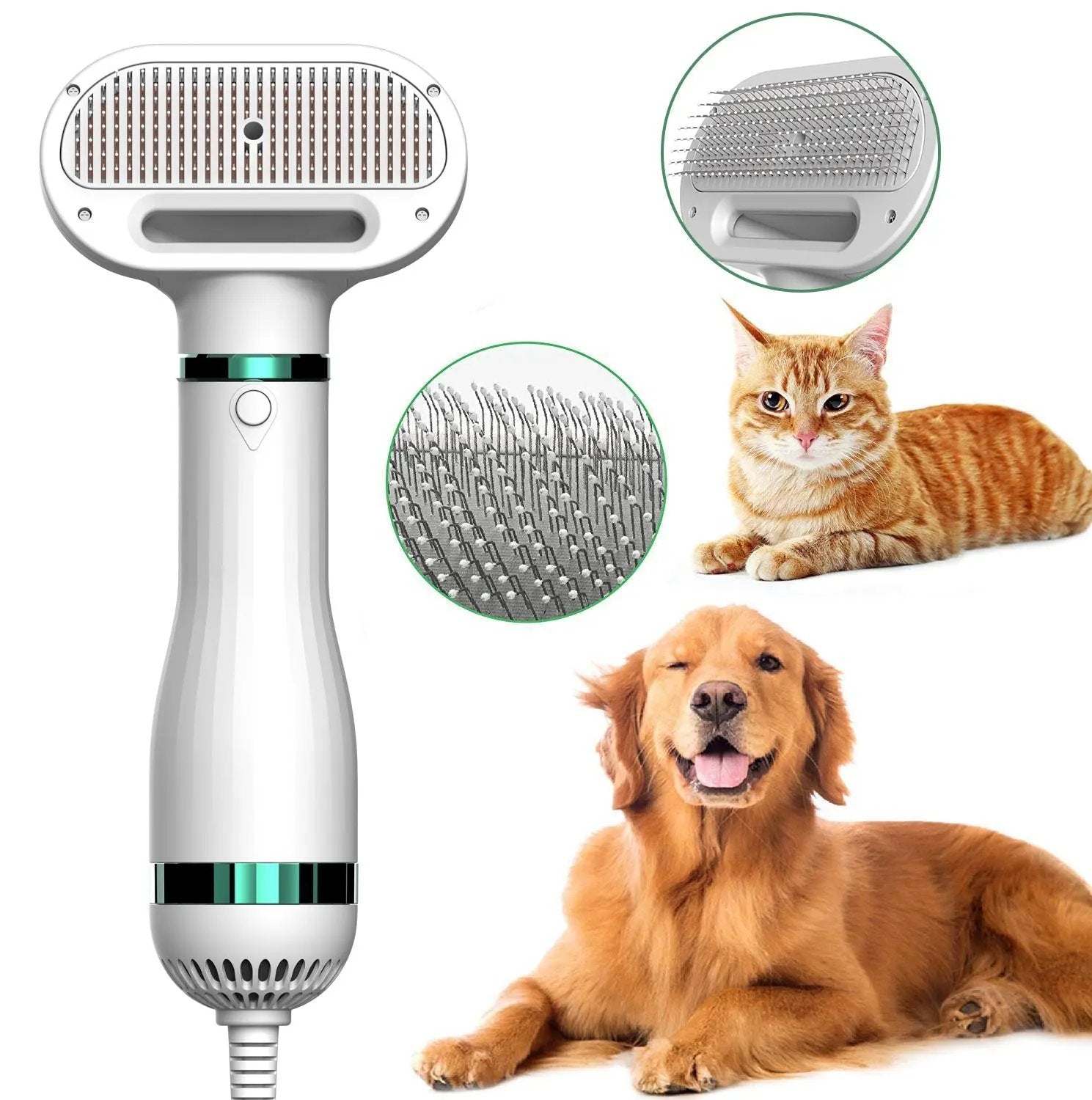 Pet Comb Hair Dryer Maroon Asteria