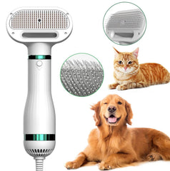 Pet Comb Hair Dryer Maroon Asteria
