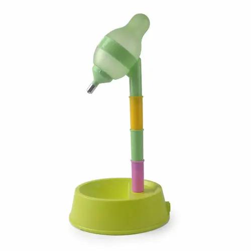 Automatic Pet Water Dispenser Stand Feeder Bowl Adjusting Height Maroon Asteria