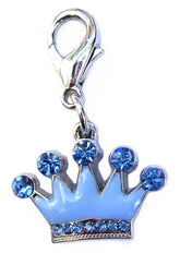 Prince Crystal Enamel Crown Charm Salmon Oscar