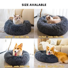 Pet Beds for Cats Dog Bed Washable Anti Anxiety Fluffy Dog Bed Teal Simba