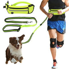 Pet Waist Bag Sports Traction Rope Reflective Waterproof Maroon Asteria