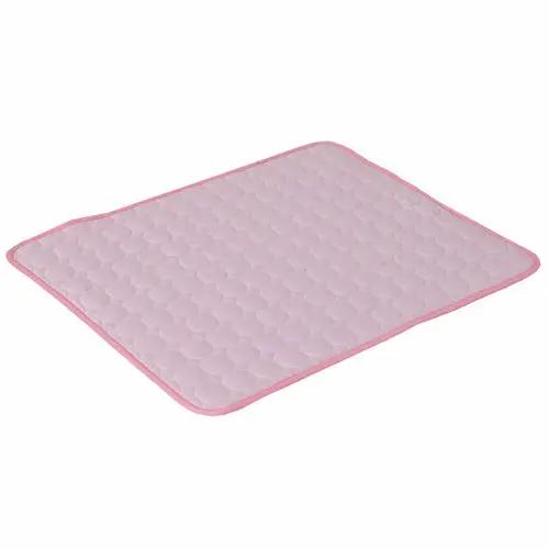 Pet Summer Portable Ice Silk Cooling Pad Maroon Asteria