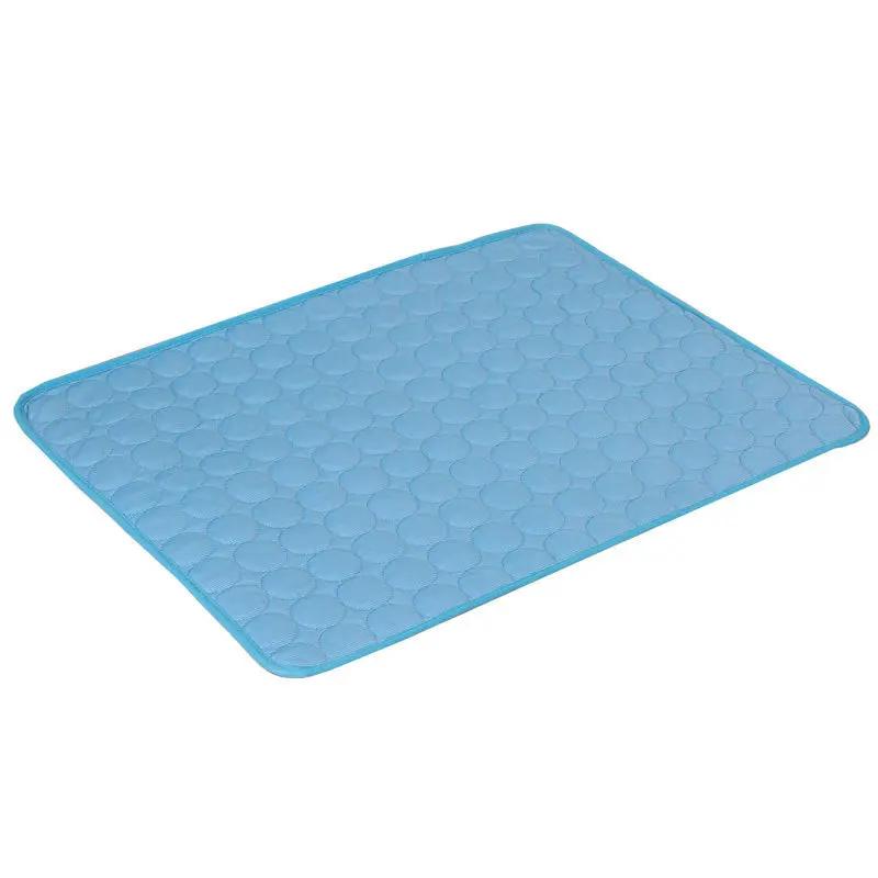 Pet Summer Portable Ice Silk Cooling Pad Maroon Asteria