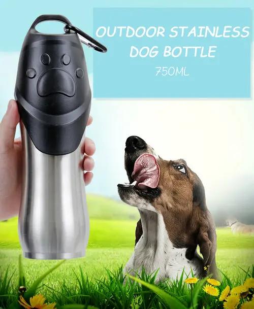 Portable Cat And Dog Household Pet Drinking Bottle Outdoor Maroon Asteria
