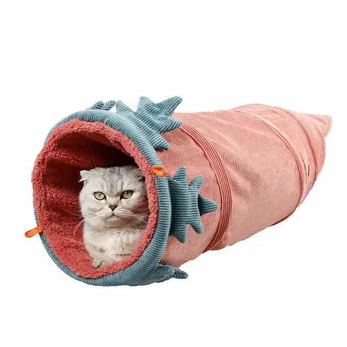Creative Fruit Funny Pet Cat Tunnel Toys Maroon Asteria