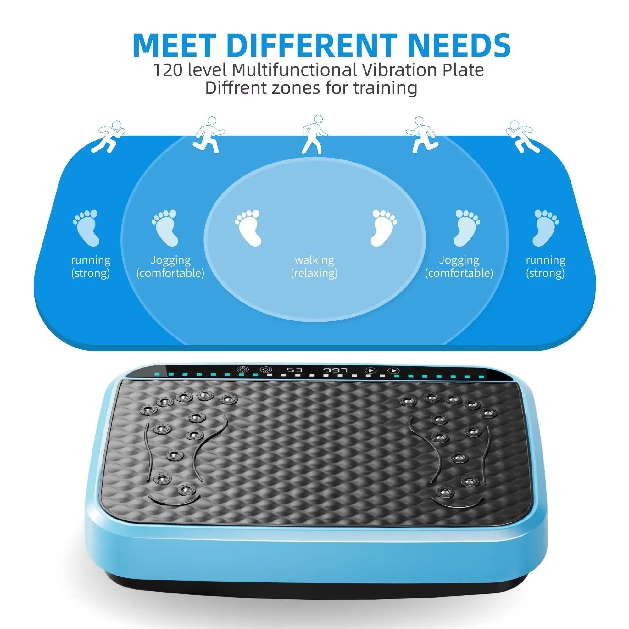 Vibration Plate Exercise Machine, Whole Body Fitness Platform For Lymphatic Drainage, Vibrating Shaker Board With 120 Speed Levels, Weight Loss And Fat Burner Workout Equipment For Women And Menwhite Aurum Store