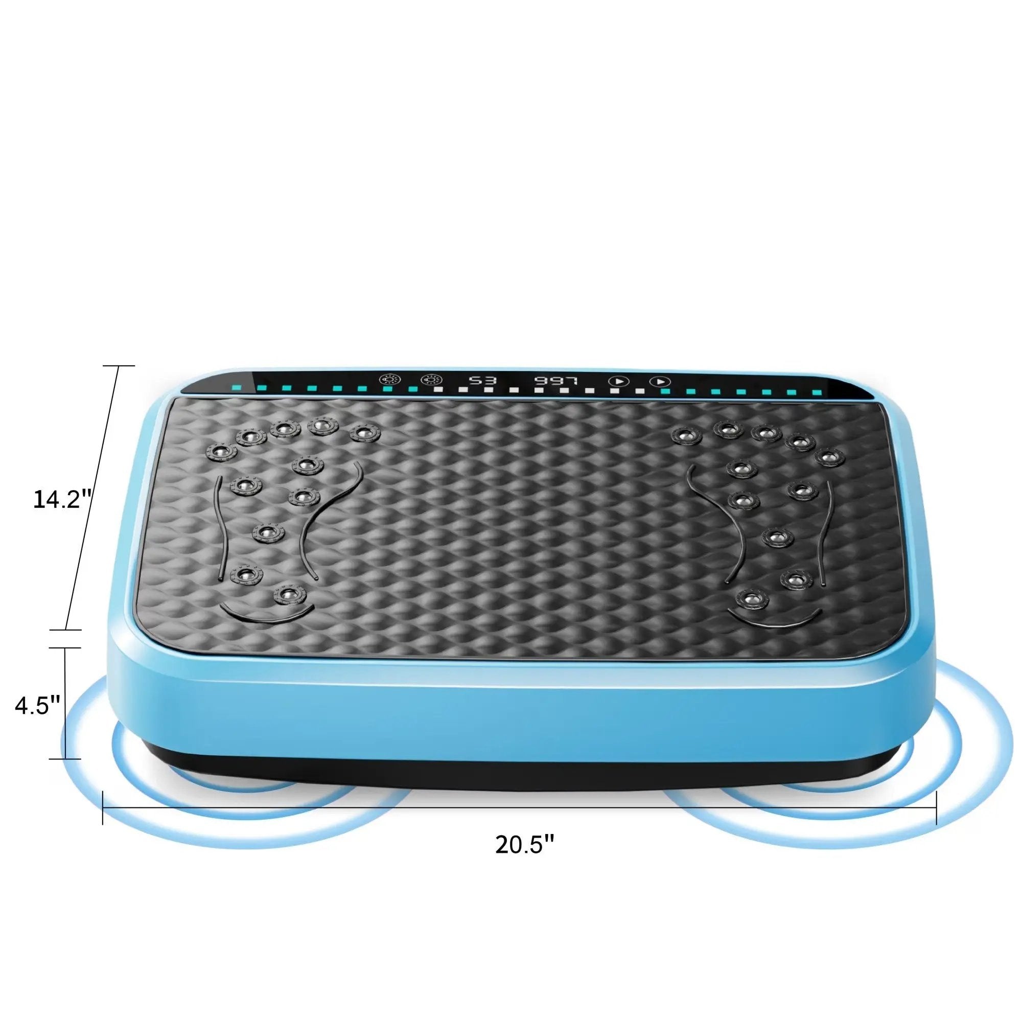 Vibration Plate Exercise Machine, Whole Body Fitness Platform For Lymphatic Drainage, Vibrating Shaker Board With 120 Speed Levels, Weight Loss And Fat Burner Workout Equipment For Women And Menwhite Aurum Store