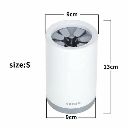 Portable Pet Paw Cleaner Cup Soft Silicone Comb Maroon Asteria