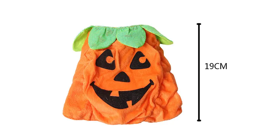 Halloween Pet Cats Costume Props Creative Pumpkin Maroon Asteria