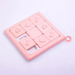 Pet Slow Food Bowl Treasure Hunt Training Toys Maroon Asteria