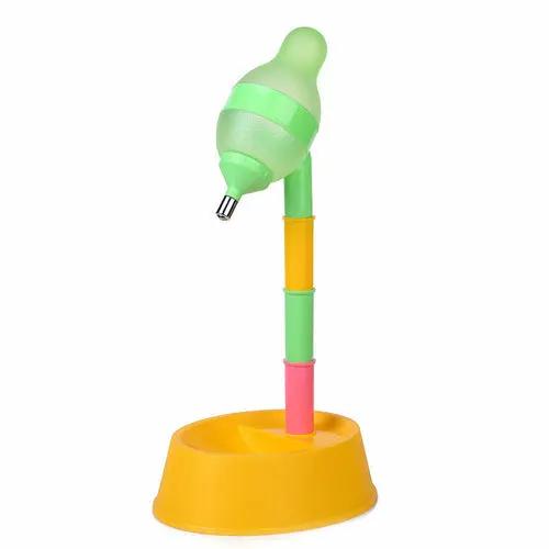 Automatic Pet Water Dispenser Stand Feeder Bowl Adjusting Height Maroon Asteria