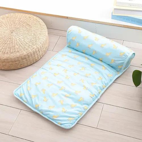 Cool Dog Mat Summer Pet Blanket Cooling Breathable Cat Bed Maroon Asteria