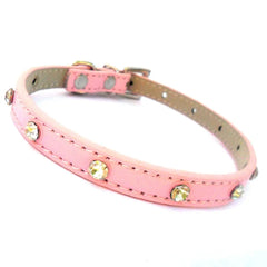 Baby Diamante Collar - Pink Salmon Oscar