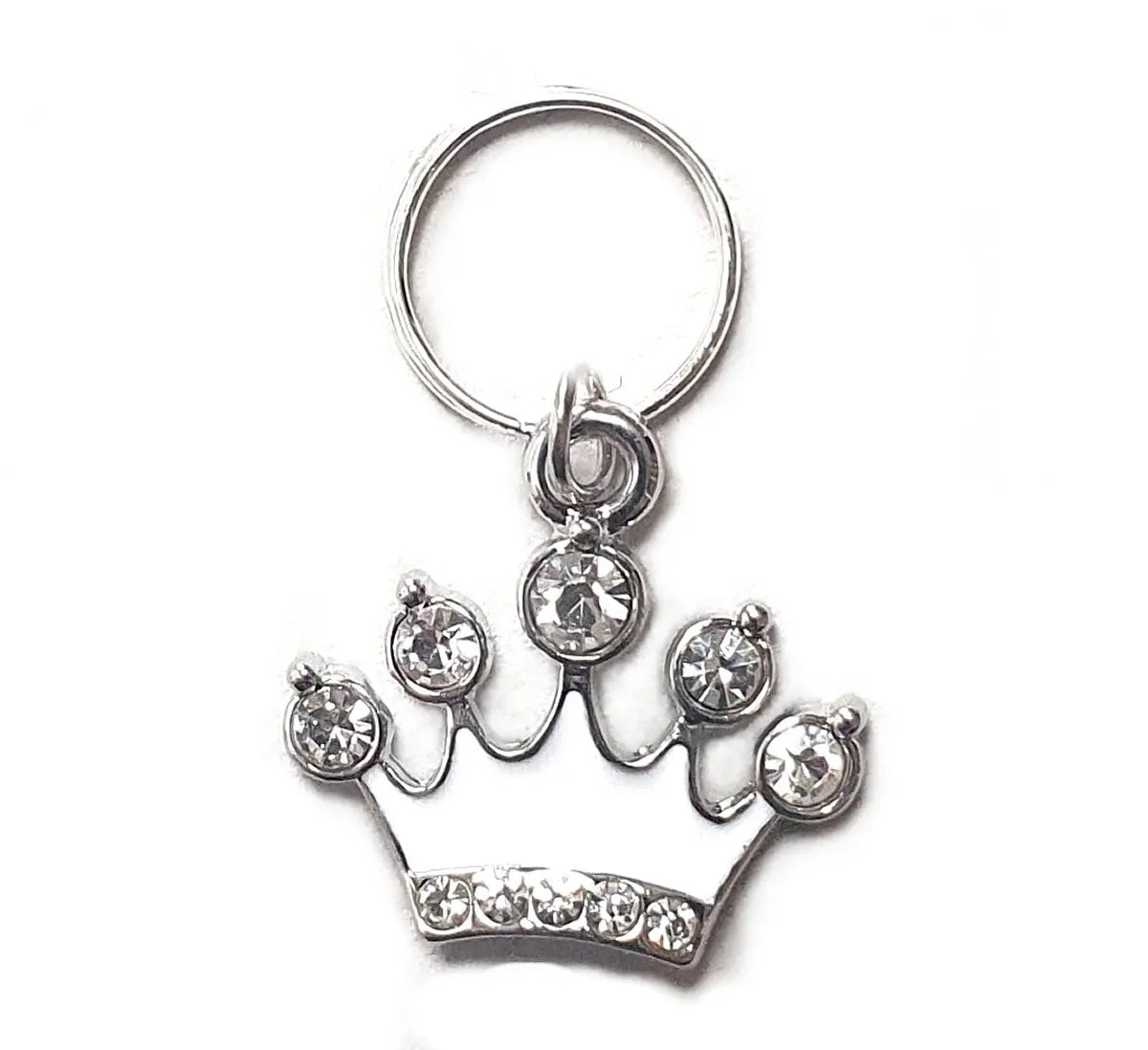 White Crown Small Pet Collar Charm Salmon Oscar