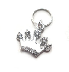 White Crown Small Pet Collar Charm Salmon Oscar