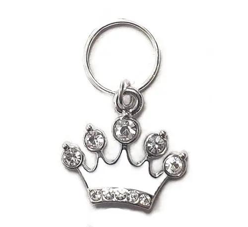 White Crown Small Pet Collar Charm Salmon Oscar