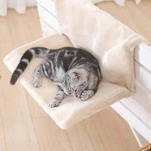 Cozy Portable Cat Hanging Hammock Bed Yellow Pandora
