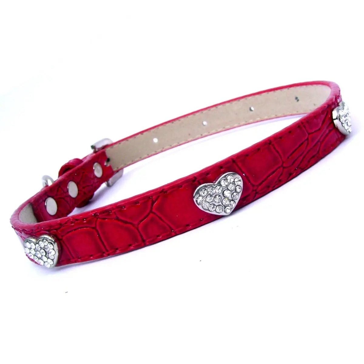 Love Hearts Croc Collar Salmon Oscar