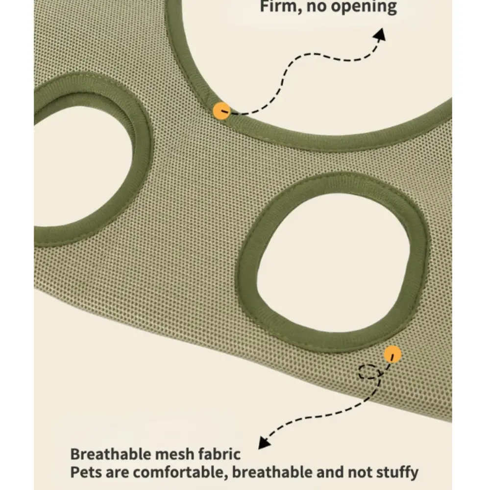 Cat Grooming Restraint Bag with Hammock Yellow Pandora