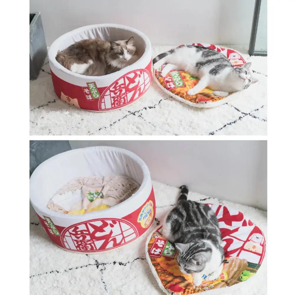 Pet Ramen Cushion Bed Yellow Pandora