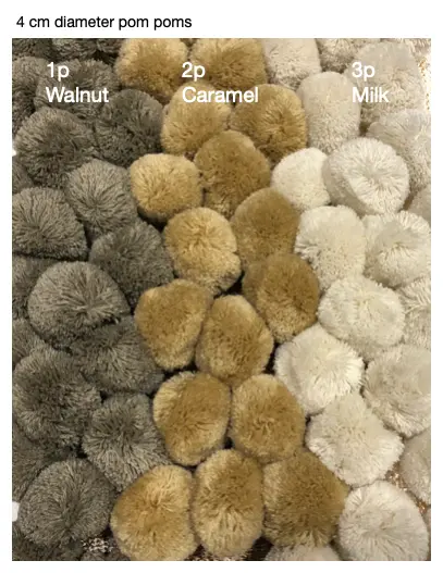 NATURE TOUCH Saveplace® chair/table hammock with big pom poms Grey Chaos