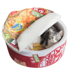 Pet Ramen Cushion Bed Yellow Pandora